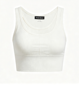 Unmrex - Trendy Queen Women's Double Lined Crop Tank Tops, 2026 Summer Tops